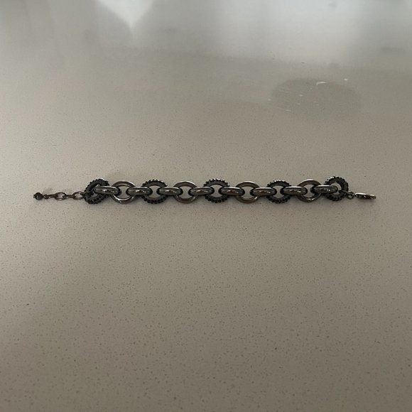 Nordstrom black chain and gem bracelet - Picture 3 of 4